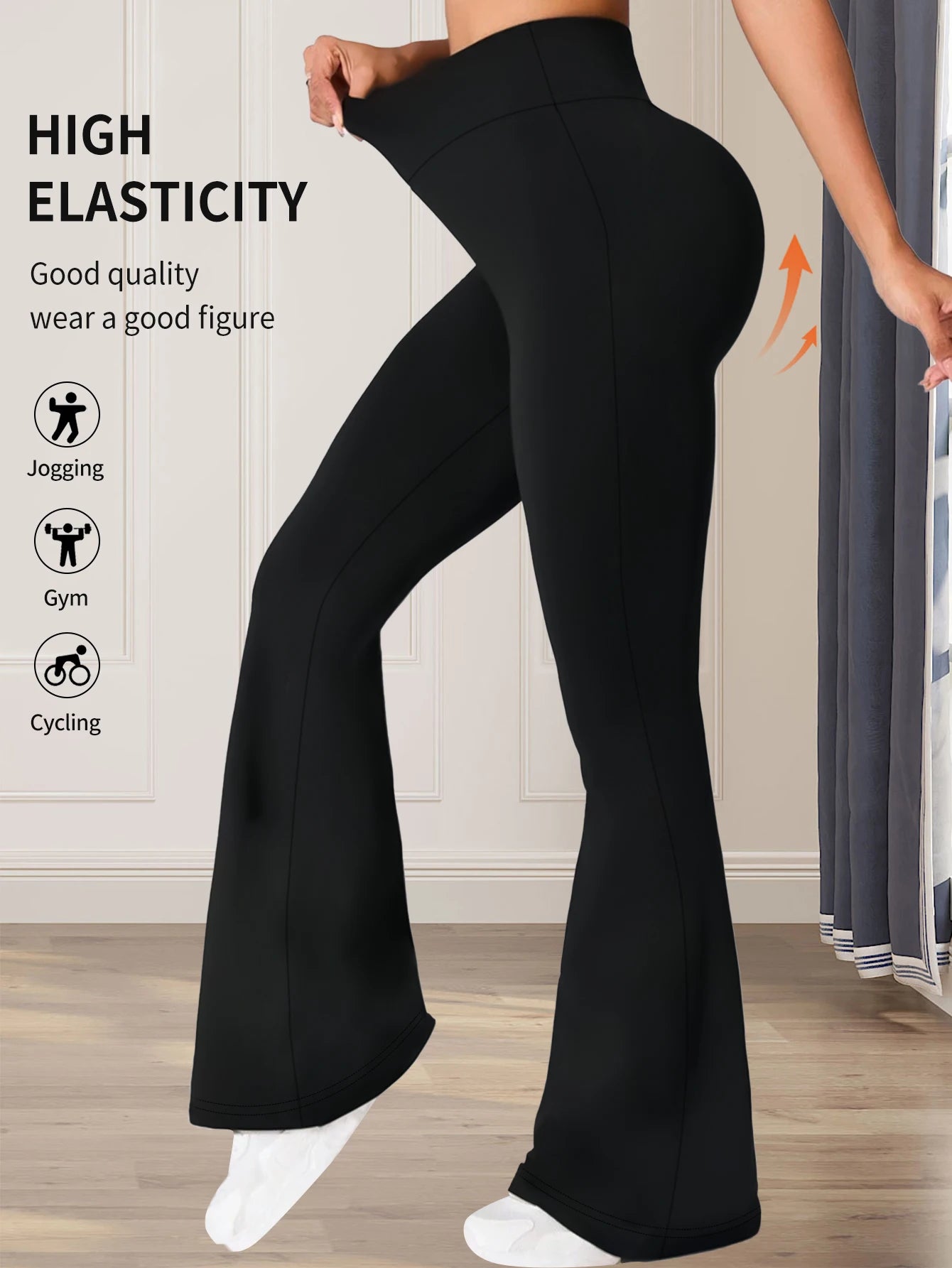Vrouwen Flair pants zwart