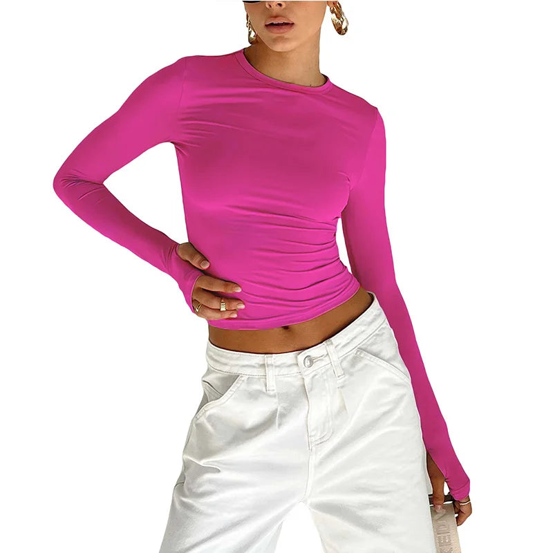 Fashion Women T-shirt Long Sleeve