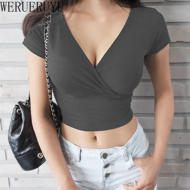 Summer V-neck T-shirt