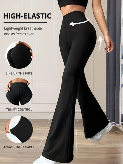 Vrouwen Flair pants zwart