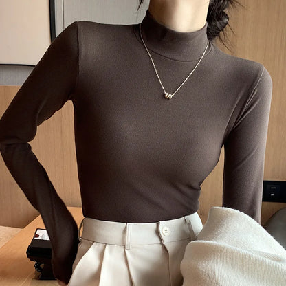 Women sweater with turtle neck