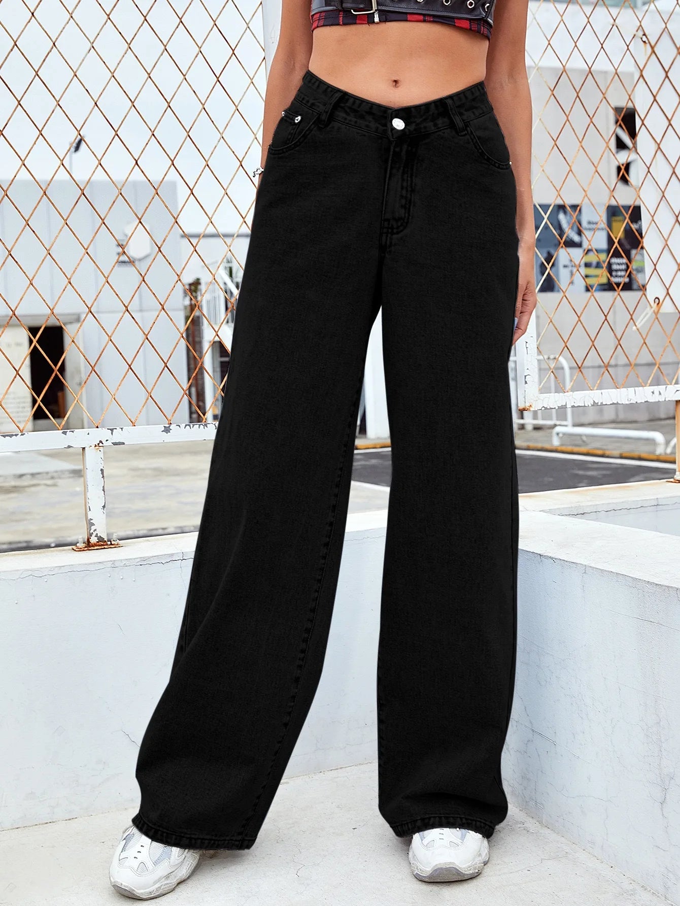 Denim Fashionable Straight Jeans Women