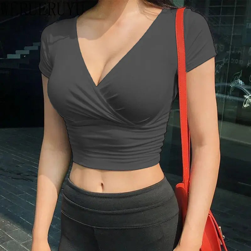 Summer V-neck T-shirt