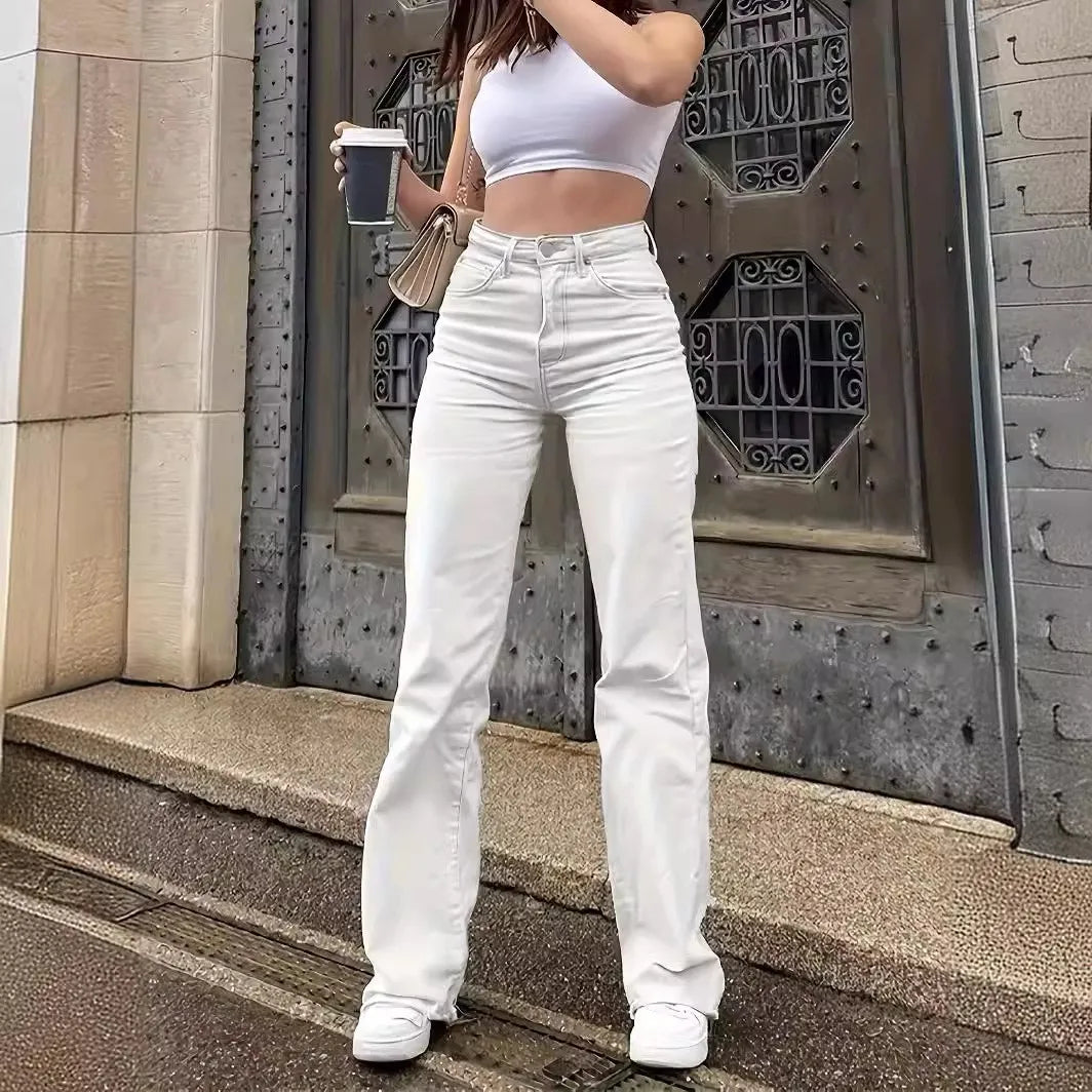 Women's comfortable high waist slim fit all-match