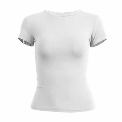 Woman Clothing Short Sleeve T-shirt Slim Fit