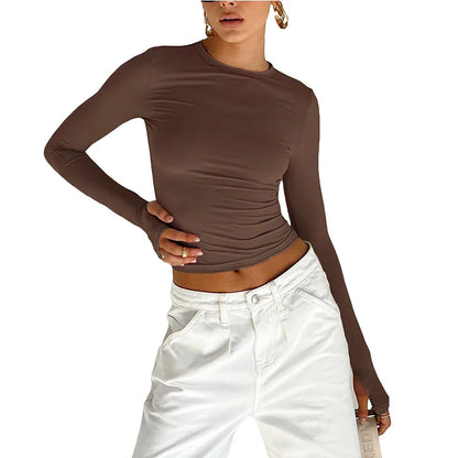 Fashion Women T-shirt Long Sleeve