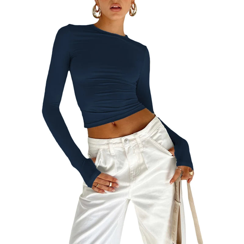 Fashion Women T-shirt Long Sleeve