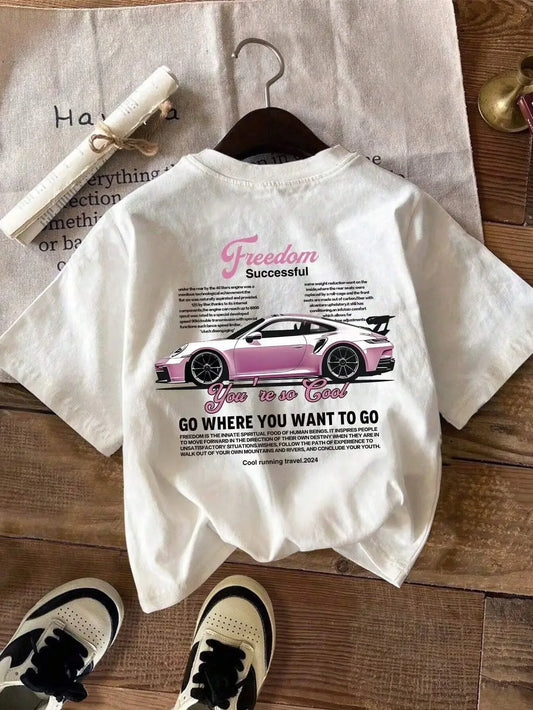 Car Print T Shirt