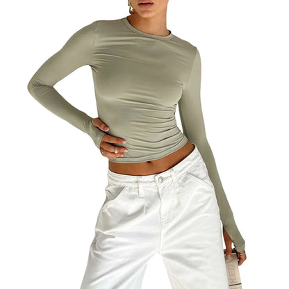 Fashion Women T-shirt Long Sleeve
