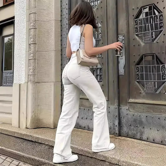 Women's comfortable high waist slim fit all-match