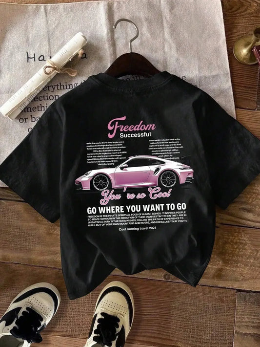 Car Print T Shirt