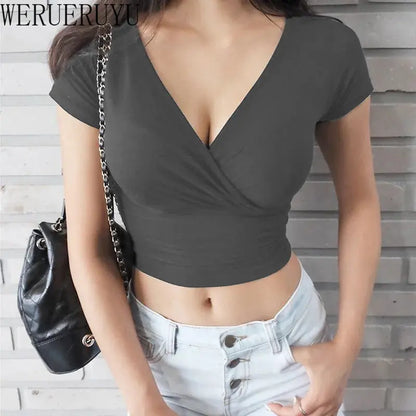 Summer V-neck T-shirt
