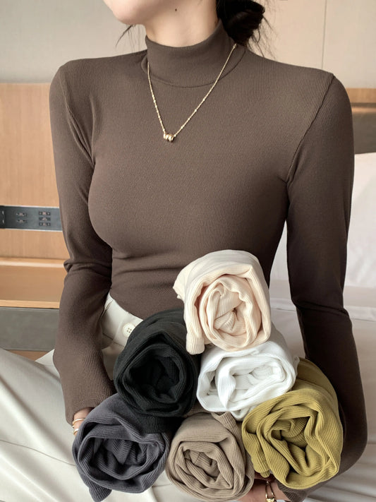 Women sweater with turtle neck